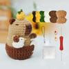 Capybara Crochet Kit, Cute Animal Crochet Kit Set, Christmas Gift, Crochet Kit for Beginners, Crochet Kit for Craft Lovers