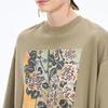 JNBY 2025 Autumn Floral Print Loose Pullover Sweatshirt