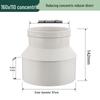 PVC Reducing Tee Pipe Fitting 50/75/110 mm - Eccentric Drain Connector Adapter