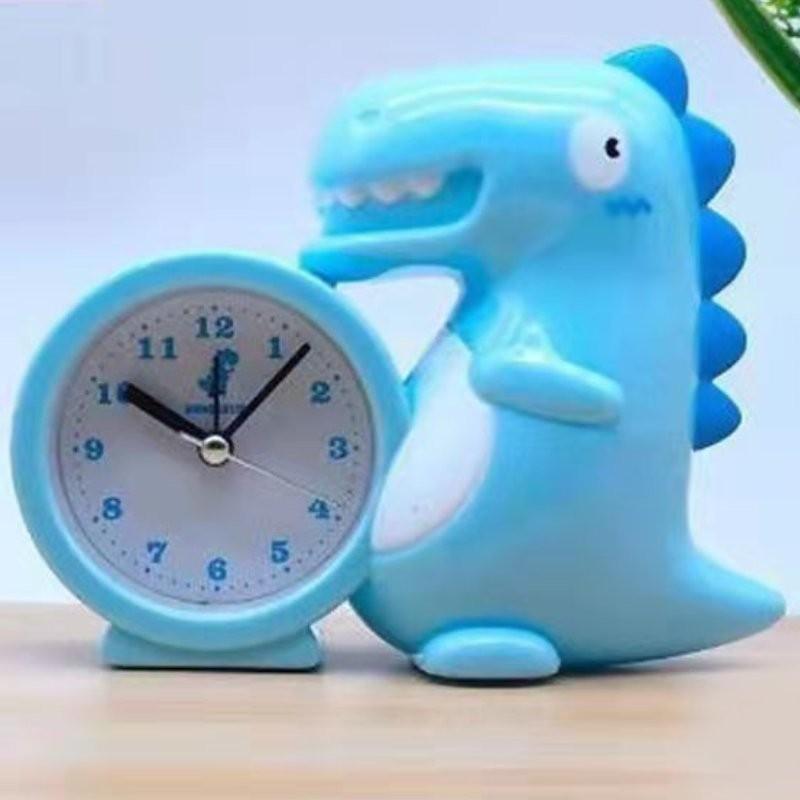 

Pikachu Dinosaur Children Cartoon Bedroom Alarm Clock Desktop Decoration Blue