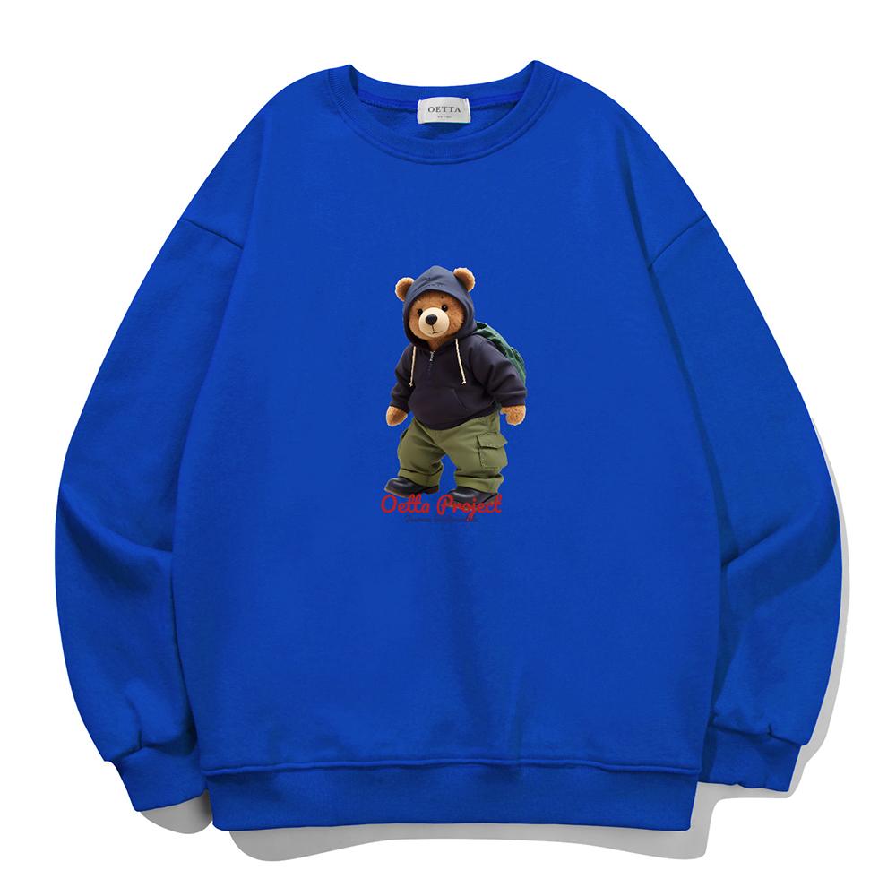 Толстовка Yda Hip Hop Плюшевый Мишка Синяя M