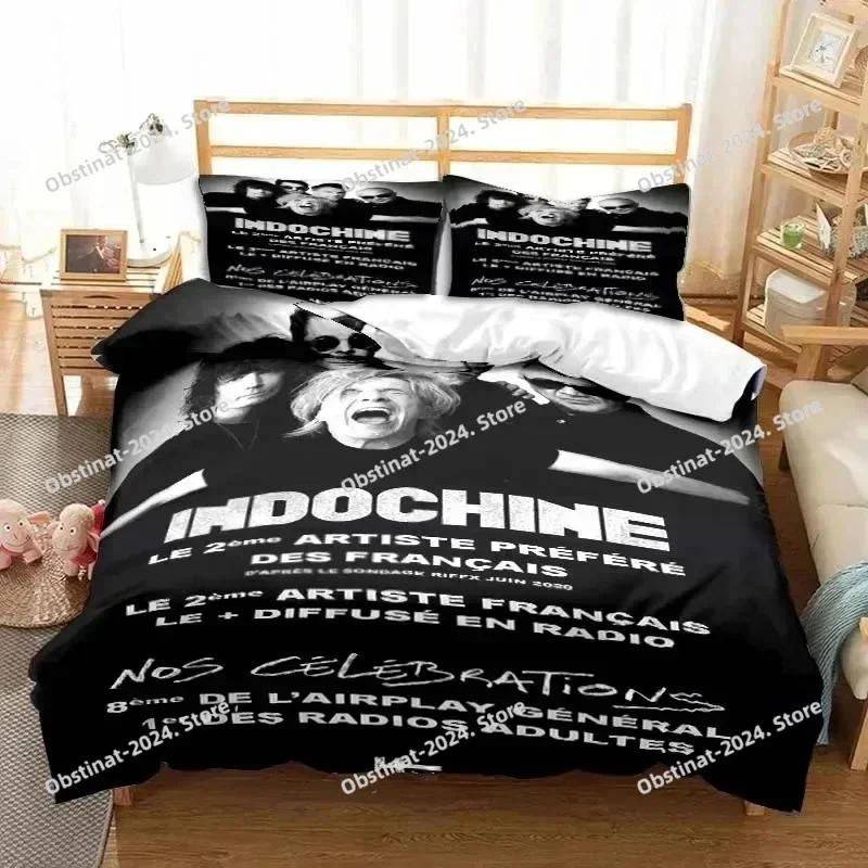 Set Biancheria da Letto con Stampa 3D Logo Roccia Indocina Matrimoniale Singolo King Copripiumino Piumone Federa Bambini Bambine Adulti Camera da Letto