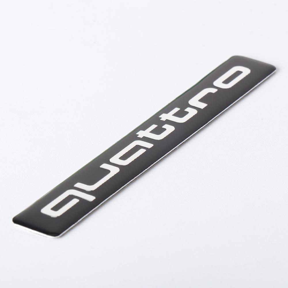 2026 3D Aluminum Car Styling Body Rear Trunk Window Decoration Emblem Sticker For AUDI QUATTRO Badge Auto Modification Accessories