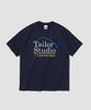 TAILOR STUDIO Taylor Magazin Schriftzug Kurzarm T-Shirt (Marine)