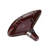 12 Holes Alto C Zelda Ocarina Ceramic Vessel Flute Wind Musical Instrument with Musicbook Lanyard