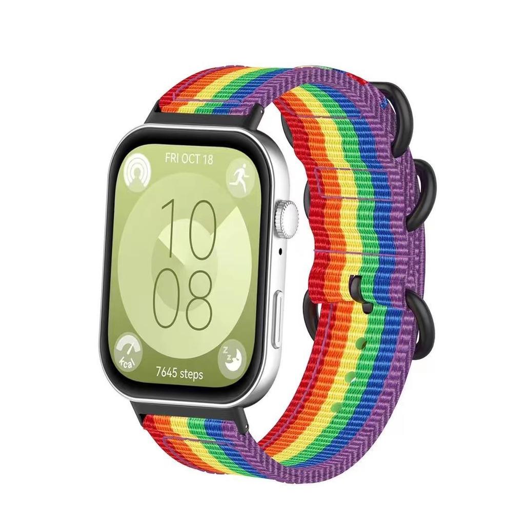 Huawei Watch Fit4Pro Nylon Three-Ring Buckle Band for Fit3/Fit4 Watches