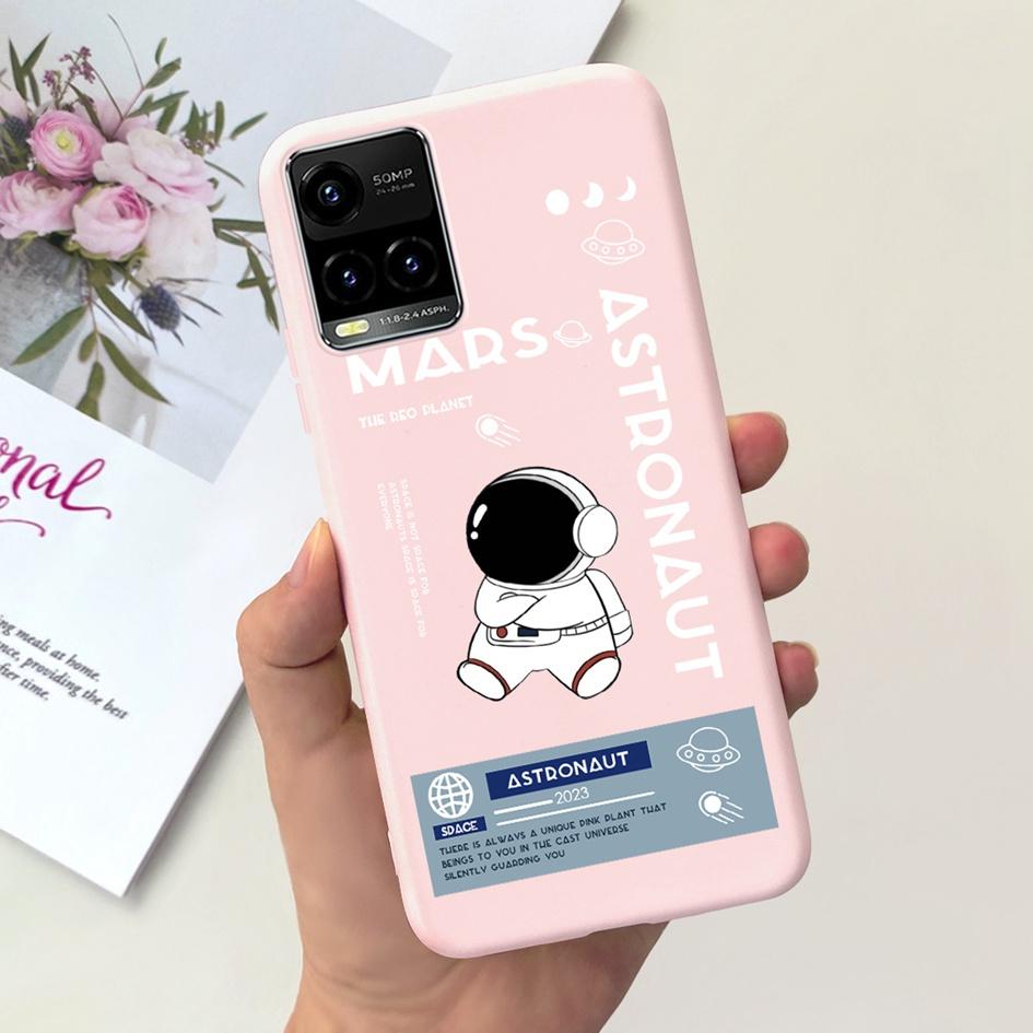 For Vivo Y21 2021 Case V2111 Cute Astronaut Duck Soft Silicone Cover For Vivo Y21s Y33s 4G Y21t Y33t Y21A V2110 V2135 V2109 Case