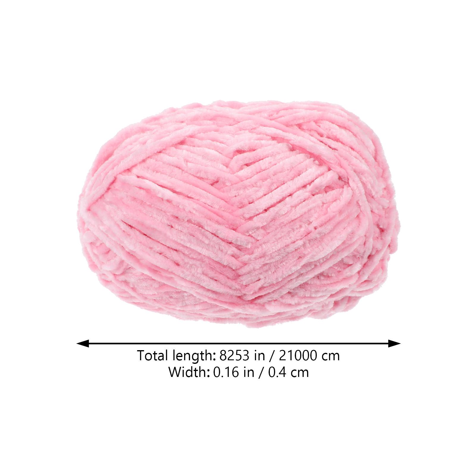 

1 Roll Soft Medium-Thick Wool Yarn for Knitting and Crocheting DIY Sweaters Scarves Blankets Household Sewing Crafts Comfortable розовый