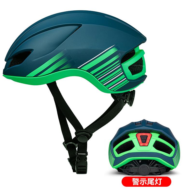 New Cycling Helmet Integrated Bicycle Bicycle Helmet Mountain Road Bike Riding Helmet with Taillights