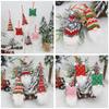 Nordic Style Knitted Doll Pendant Red Grey Xmas Tree Hanging Christmas Decoration  Christmas Party