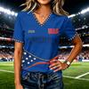 Women's Fashion Casual Letter Print Short Sleeve T-Shirt Top for Everyday Wear
