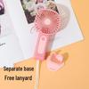 Mini Cartoon USB Rechargeable Handheld Fan - Three-Speed, Silent, Strong Wind Portable Desktop Fan