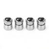 For Volkswagen b44Pcs Aluminum Car Tire Valve Caps Diamond Tyre Valve Airtight Cover Waterproof Dust For VW Jetta Golf EOS GTI Auto Accessories