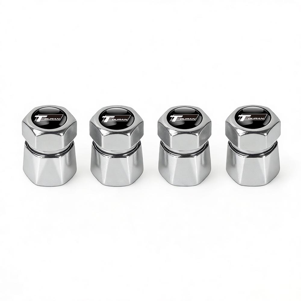 For Volkswagen b44Pcs Aluminum Car Tire Valve Caps Diamond Tyre Valve Airtight Cover Waterproof Dust For VW Jetta Golf EOS GTI Auto Accessories