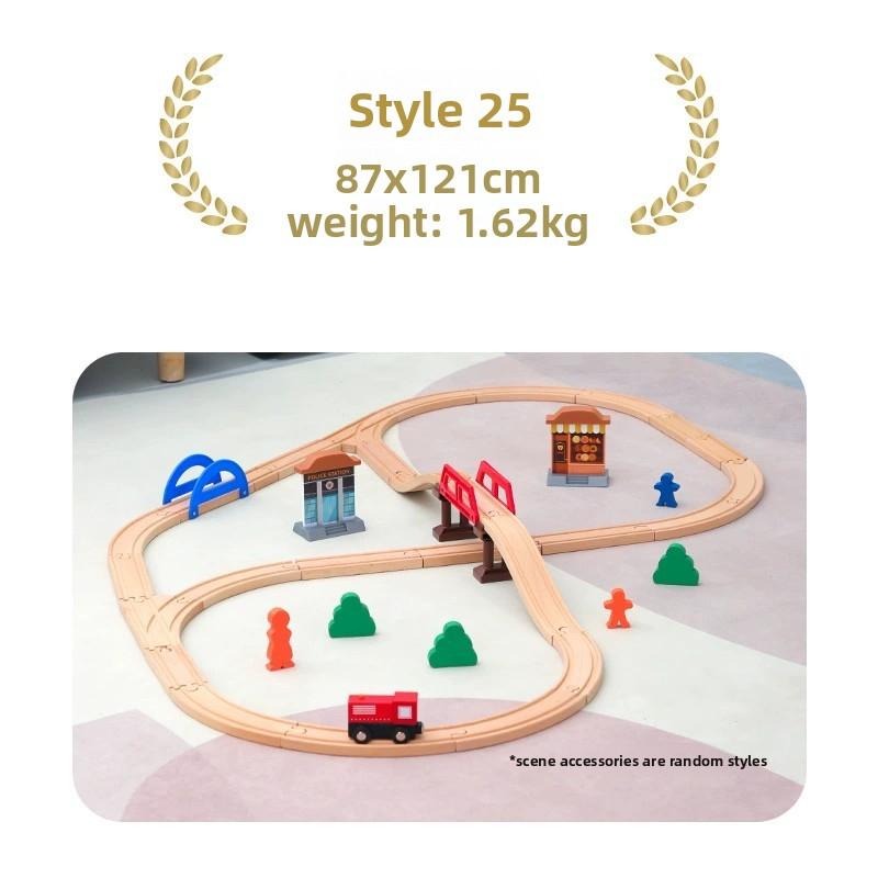 High-Quality Multiple High-Quality Wooden High-Quality Train High-Quality Track Collection Kit Play Sets High-Quality For High-Quality Children