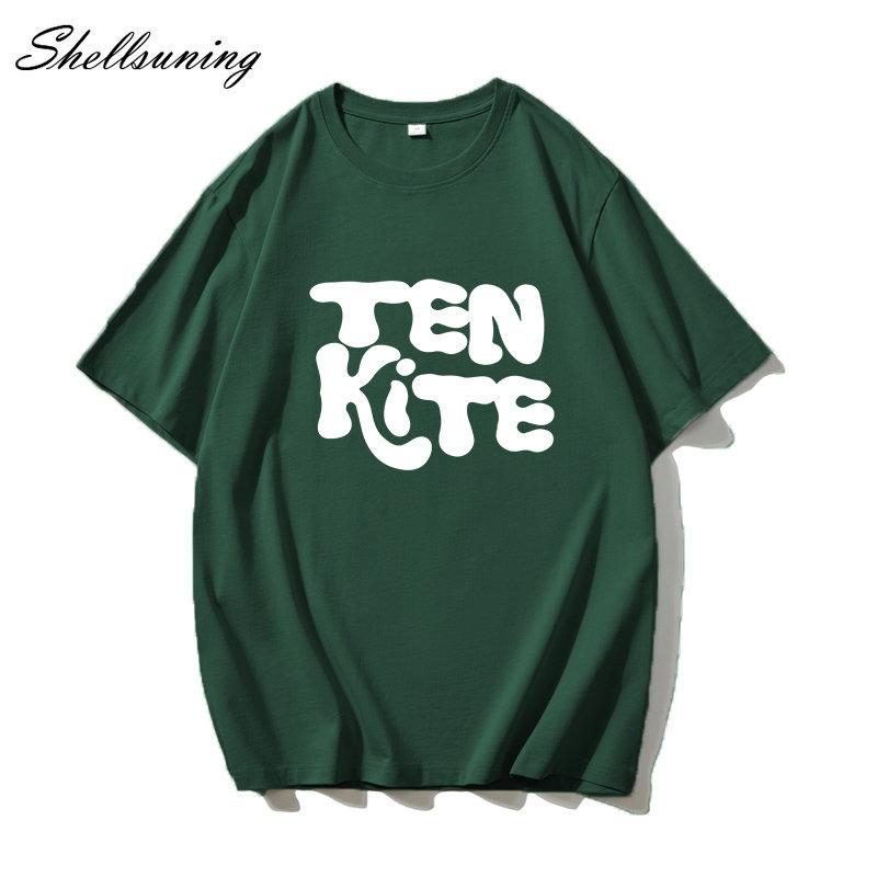 Shellsuning модные футболки с рисунком из 100% хлопка женские летние футболки с короткими — фото 15