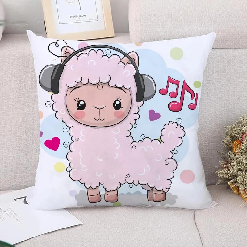 Alpaka Couchkissen Zierkissenbezüge Dekorative Sofakissen Kissenbezug x Einzelbettwäsche Kurzplüsch Bett