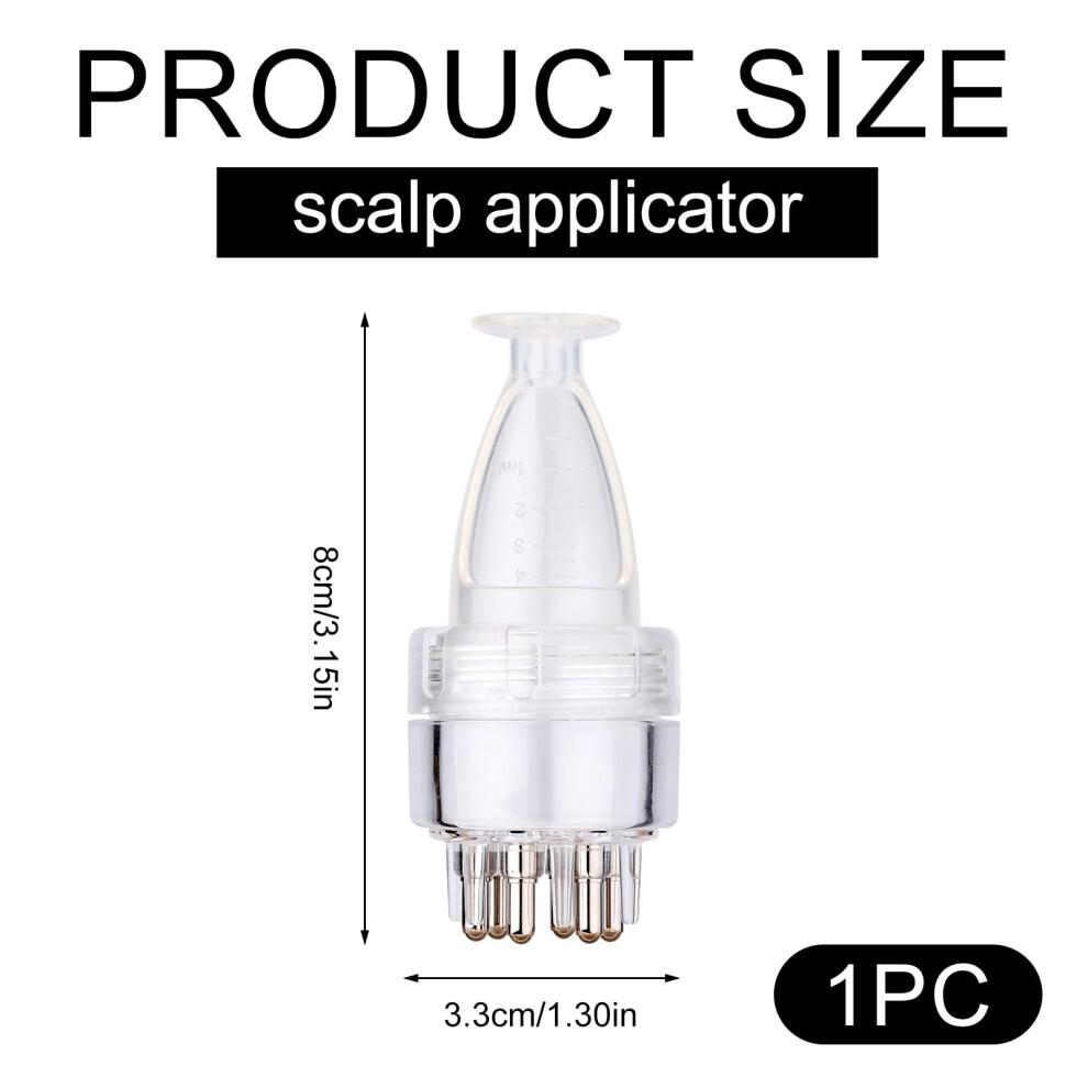 Hair Serum Applicator with Controlled Flow and Gentle Massage Comb, Minoxidil Scalp Applicator Bottle 2pcs