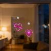 Valentinstag Fensterlicht - Batteriebetriebenes herzförmiges Licht mit Saugnapf, geeignet für Heiratsanträge, Hochzeiten und Jahrestage