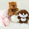 Cute Cartoon Dog Capybara Duck Plush Toy Backpack For Kids And Giftgiving