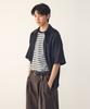 STUDIO TOMBOY [Men] Pleated Short Sleeve Shacket_Black 91M6221551