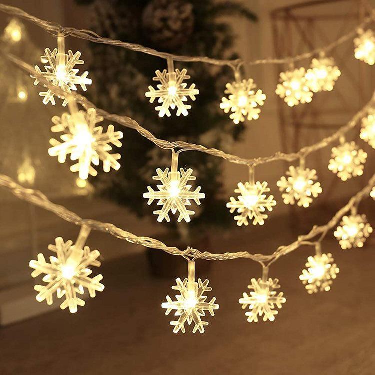 

LED String Lights: Holiday Reindeer, Snowflake & Star Decorations for Indoor Christmas Display Battery: 1.5m 10 lights (Steady)