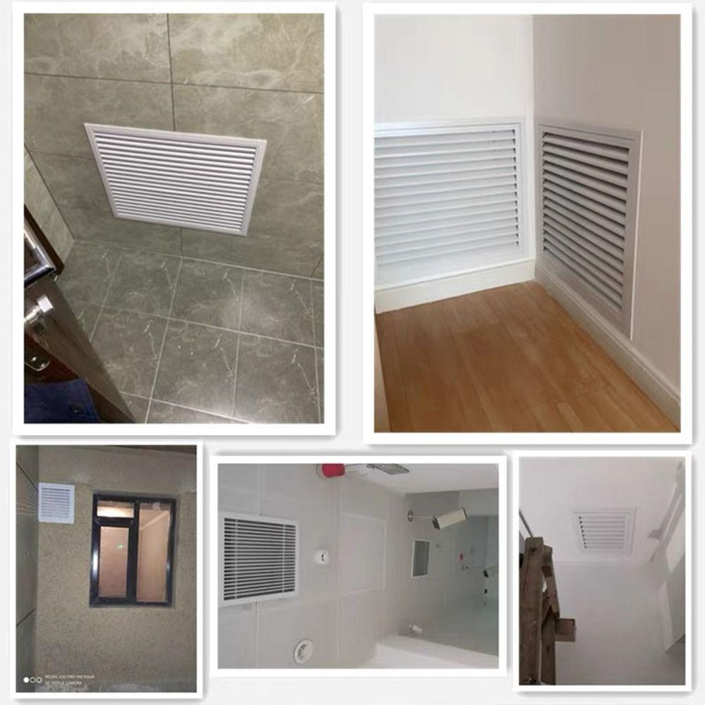 New Aluminum Alloy Air Vent Grille White Square Return Air Grill Gable Wall Shed Vent Attics