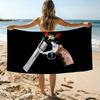 Asciugamano da Spiaggia Rock Skull dei Guns N Roses, Asciugamano da Spiaggia Grande, Asciugamano ad Asciugatura Rapida, Assorbente, Morbido, per Nuoto, Spiaggia, Uomini, Donne