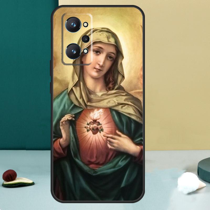 Virgin Mary For Realme GT 6T 5 6 GT 7 Pro C67 C75 C61 C55 C53 C51 C21Y C25S 10 11 12 13 14 Pro Plus Case