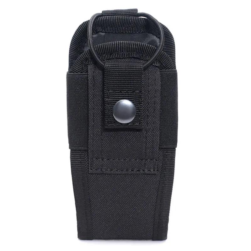 Tactical Molle Radio Walkie Talkie Pouch Waist Bag Holder Pocket Portable Interphone Holster Carry Bag for Hunting Camping