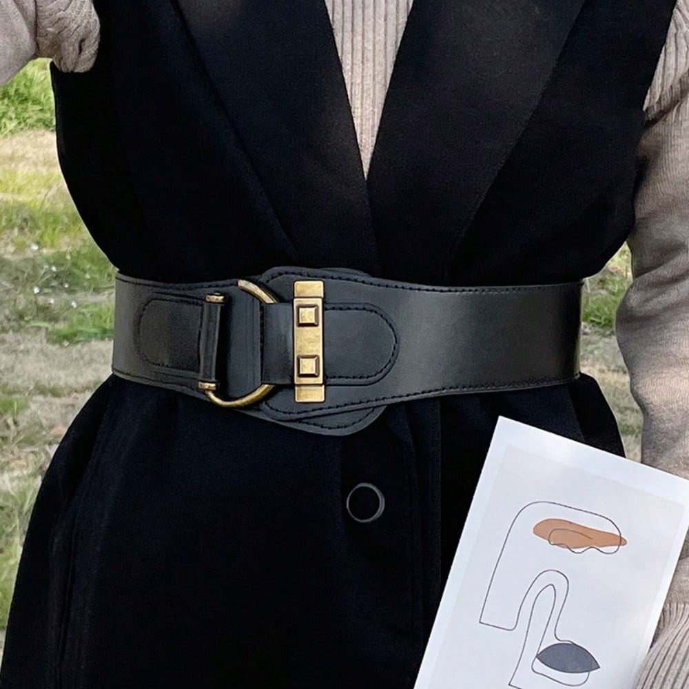Elastic Waist Seal, Women's Decoration Wide And Simple Waist Decoration, Versatile Belt With Dress, Coat, Waist