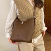 IELGY Ladies Messenger Bag Trendy Retro Shoulder Large Capacity Commuter Fashion Bucket Bag