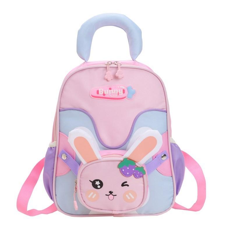Kinderrucksack für Vorschulkinder aus atmungsaktivem Nylon mit Tiermotiven für den Schulgebrauch