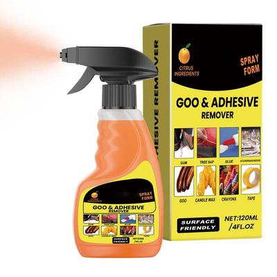 Klebebandentferner Spray Kleberentferner Flüssigkeit Klebebandentferner Aufkleberheber 120ml Multifunktionaler Klebstoffentferner Sicher auf Glas Metall Fliesen
