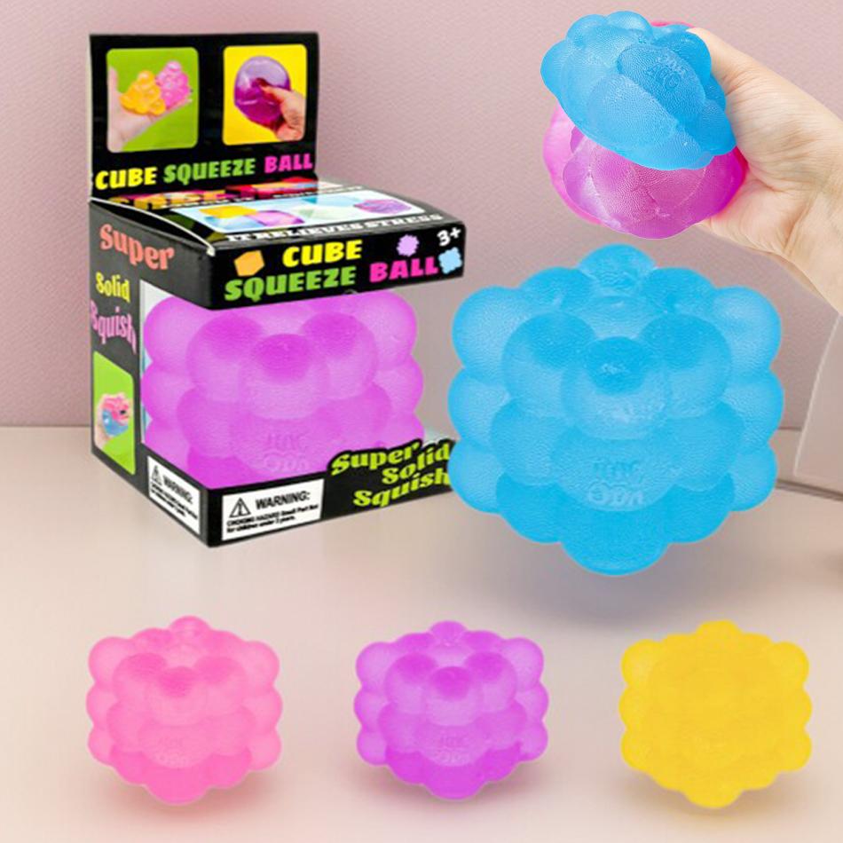 New Three-Dimensional Candy Kneading Sensory Toys Anti-Stress Blocks Stress Relief Jigsaw Pressure Relief Souvenir For Kids