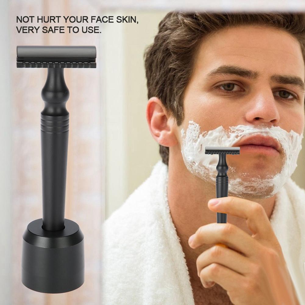 

Safety Beard Shaping Razor Double Edge Blade Manual Mustache Shaving Tool Set