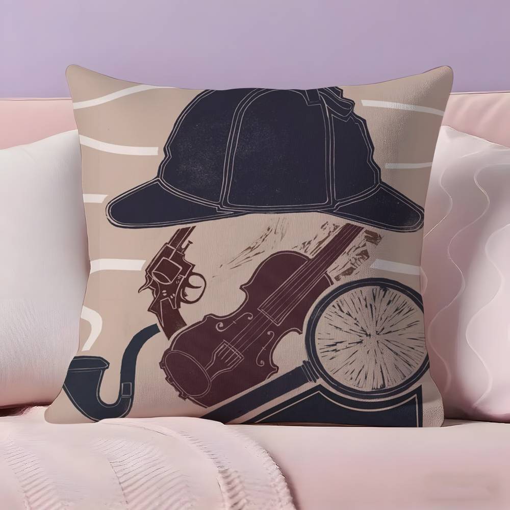 Classic TV S-Sherlock H-Holmes Pillow Case Ultra Soft Skin Friendly Fabric Cloud Like Comfort & Concealed Zipper
