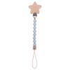 Beads Food Grade Beech Wood Star Pacifier Clips Chains Molar Chain Lanyard Baby Pacifier Chain