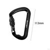 30kN Carabiner Clip, D Shaped Aluminum Alloy Sturdy, Carabiners Hook for Rappelling Backpacking