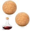 Natural Wood Cork Ball Stopper Practical Cork Ball Stoppers Convenient Wood Cork Ball Stoppers Keep Your Wine Sealed