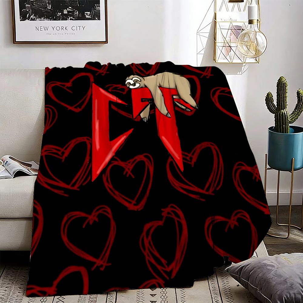 Rapper N-Natanael Cano Throw Lightweight 240g Flannel Blanket Soft Skin-friendly for Summer Cooling 75X95CM