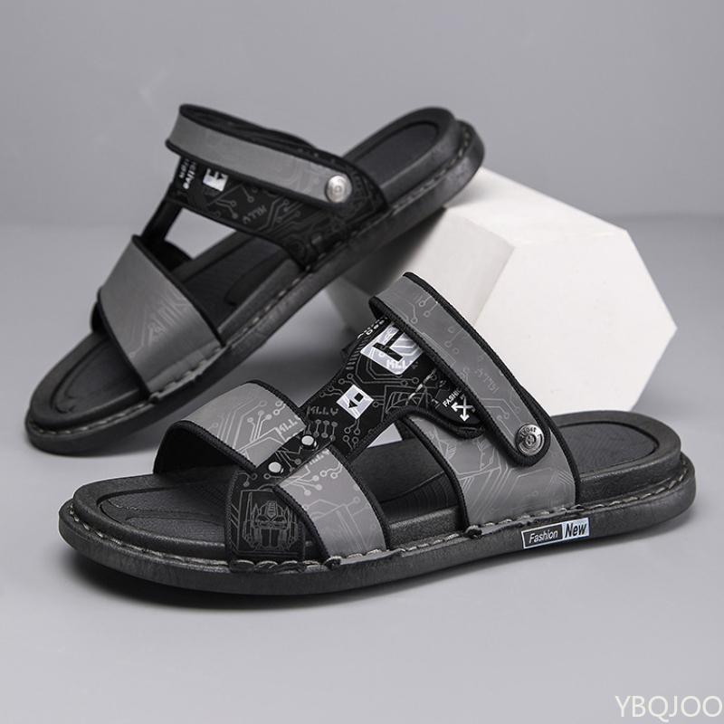Fashion Trendy Design Men's Sandals Comfortable Beach Sandals Non Slip Driving Men's Two Piece Slippers Platform Sandals Zapatos Hombre
