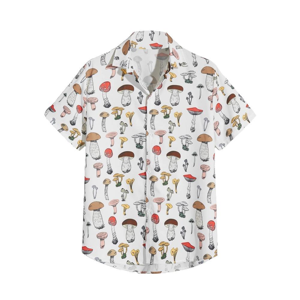 Summer Fashion Casual Holiday Beach Shirt 3D Flower Pattern T-shirt Retro Short Sleeve Street Vacation Outdoor Men's and Women's Shirt