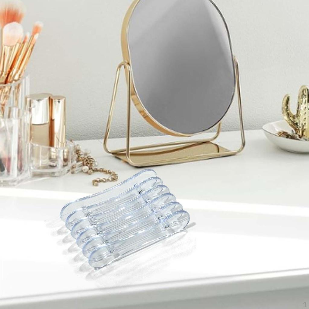 5 Compartment Nail Art Brush Display Stand for Gel And Makeup Brushes