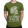 Old Punks Never Die We Just Stand in the Back Graphic 100 Cotton TShirt Old Punks Never Die Tops Tees For Unisex
