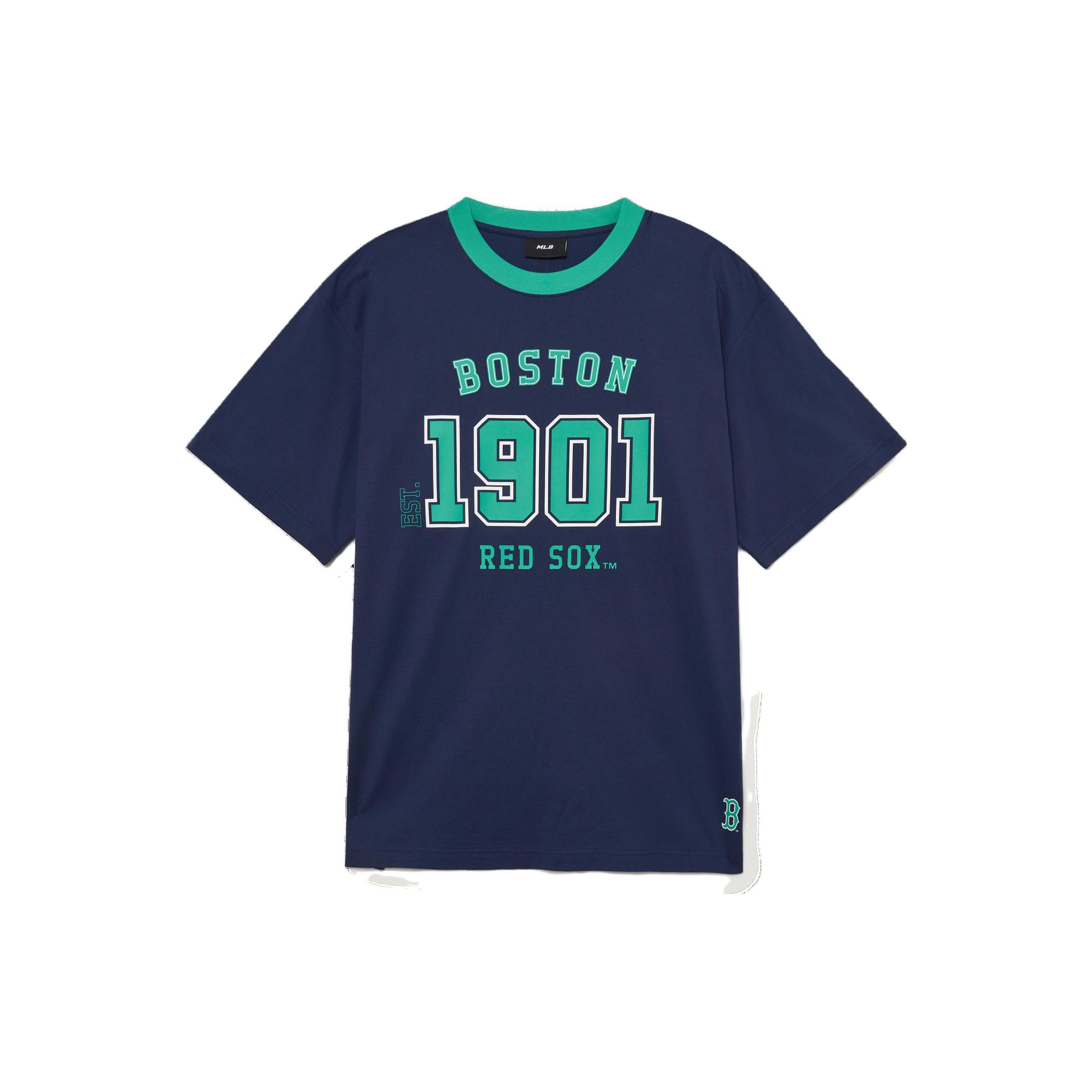 MLB T Shirts Men s Midnight Marine Blue Crew Neck Moderate Straight Fit 3ATSV0334-43NYS M