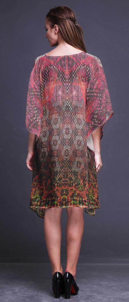 Phagun Womens Short Beach Kaftan Beachwear Bikini Coverup Midi Dress-4X-5X