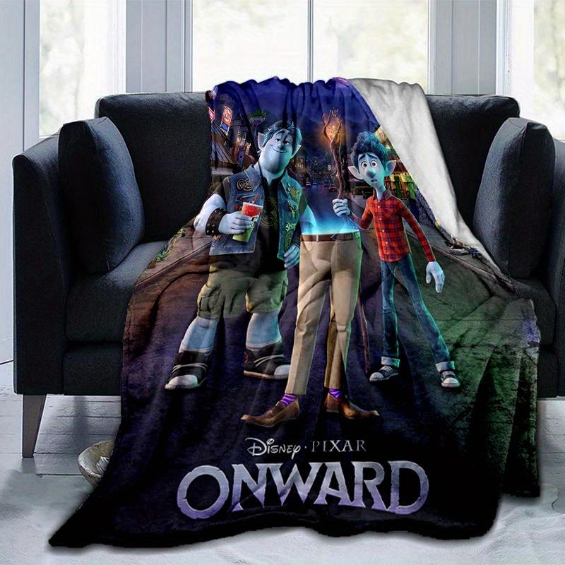 1pc, Disney Pixar Onward Movie Merchandise: Home Decorative Blanket Perfect for Couch, Bed, Travel, Camping, Car