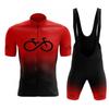 Mens Cycling Shorts Jersey Set Quick-Dry Breathable Mountain Road Bike Riding Apparel