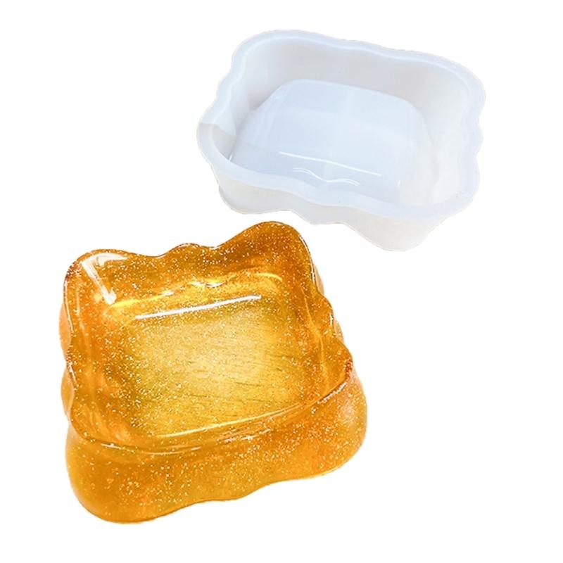 

Geometry Ashtray Epoxy Resin Mold Jewelry Tray Silicone Mold DIY Tabletop Decoration Plaster Mold Handmade Crafts Tool